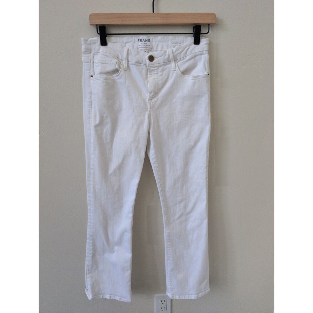 FRAME Le Crop Mini Boot in White size 28 - Picture 2 of 6